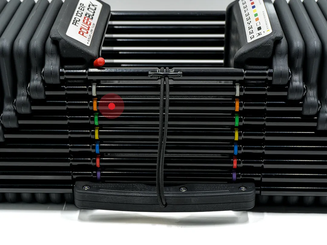 Powerblock Pro 100 EXP Dumbbell Set - Stage 3 60-80lb, Racks,Cages,Squat Stands, Hex dumbbells