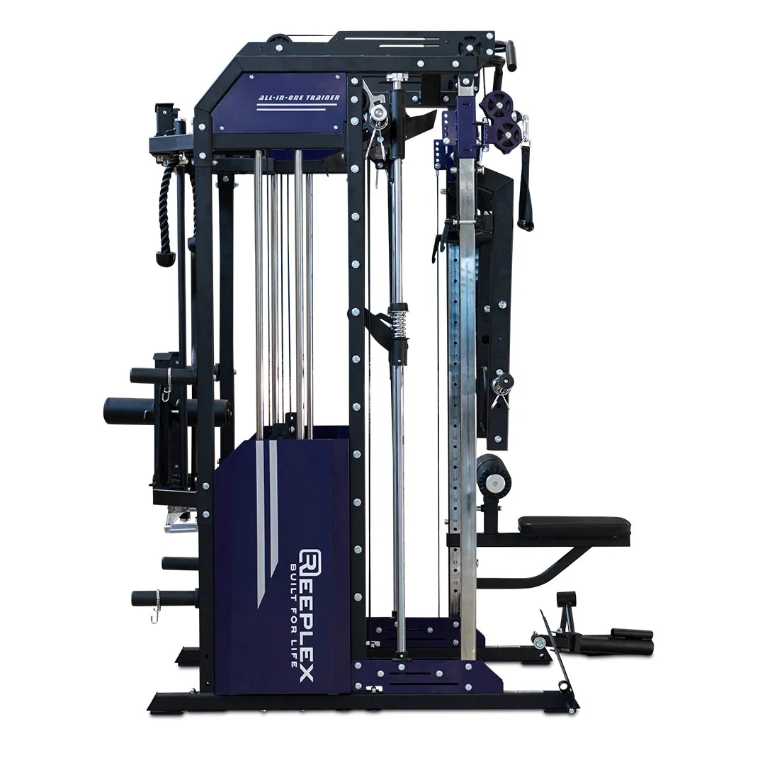 Reeplex CX3 Multi-Functional Trainer   Attachments   Adjustable Bench, Knee brace for running, Rower