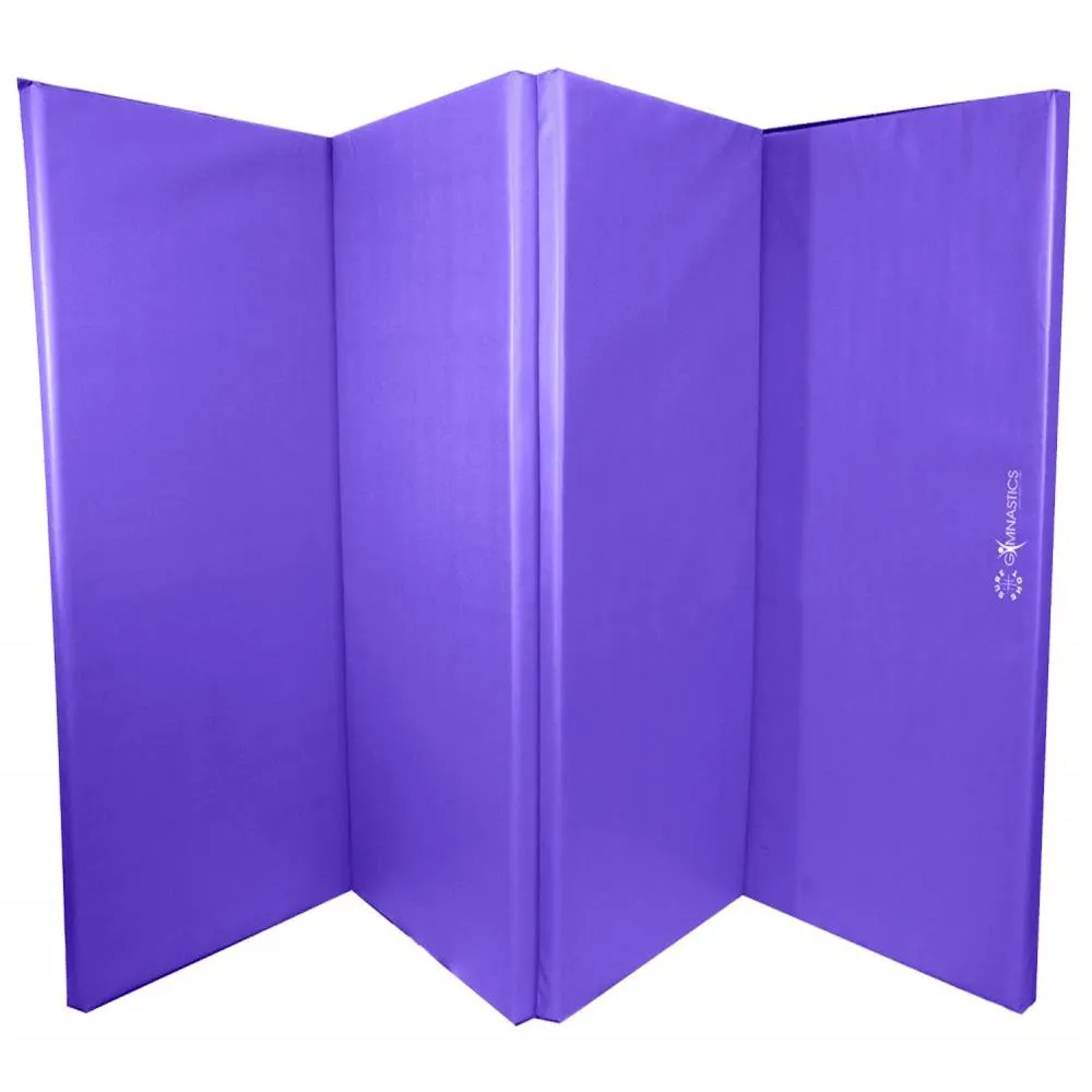 Most Wanted Sure Shot Foldable Gymnastics Mat (Purple) | 50mm Back in Stock, Medicine Balls, Core and Abs, Exercise Bikes