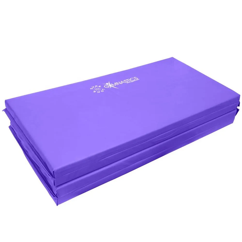 Sure Shot Foldable Gymnastics Mat (Purple) | 50mm, Non Folding Treadmills