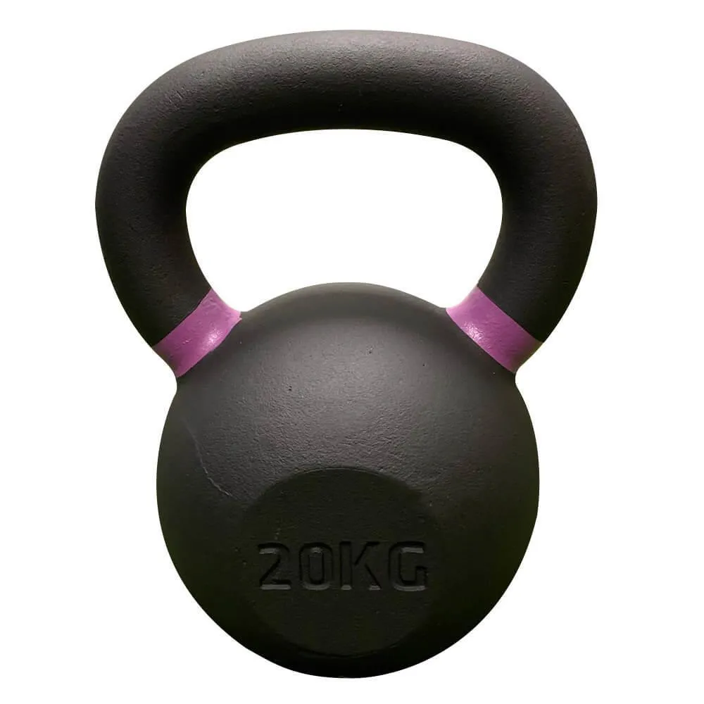 Hit Fitness Advanced Cast Iron Kettlebell Set | 16kg, 20kg and 24kg, Mobility, Rack Attachments, Plate Loaded Equipment