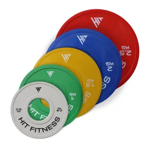 Moving Fast Hit Fitness Rubber Fractional Plates (Pair) Fan Favorite, Single Stations