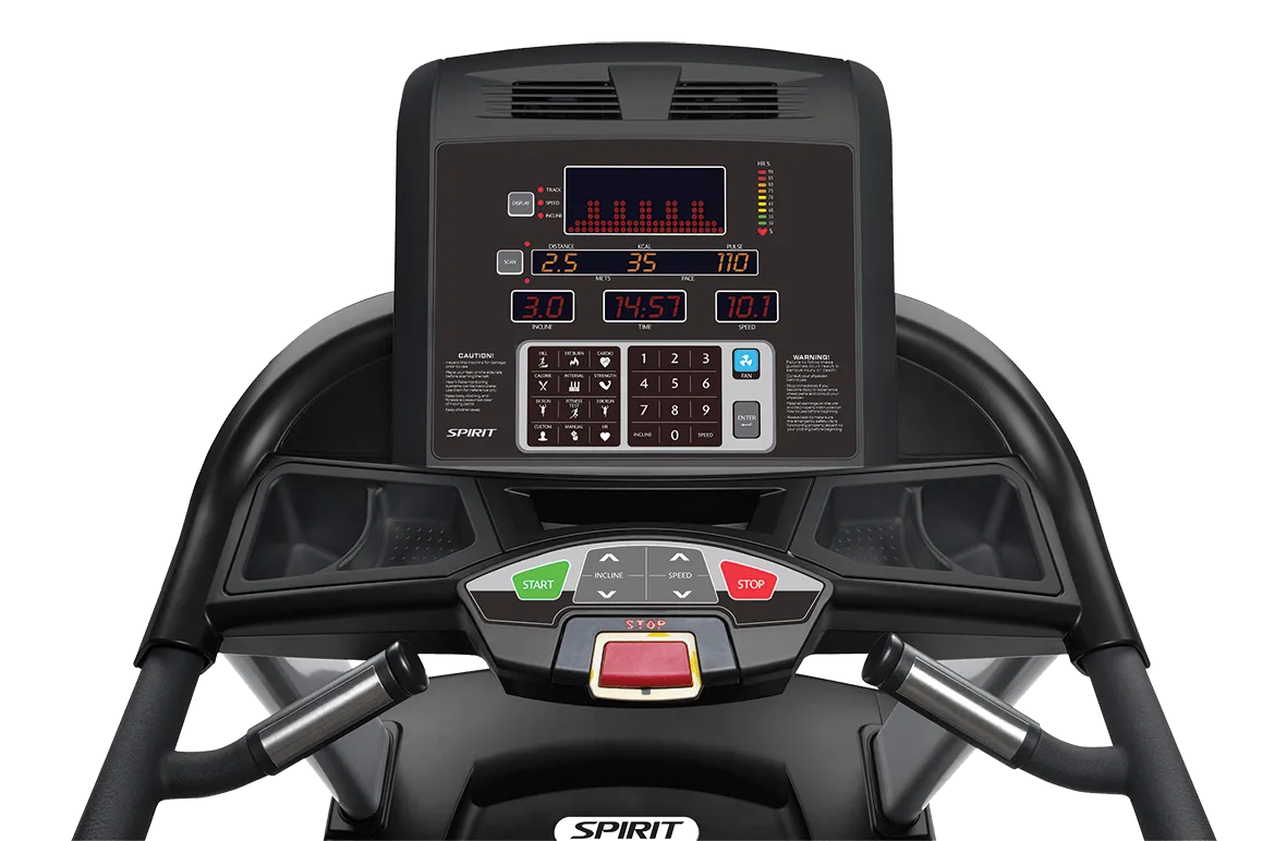 Spirit Fitness CT850 Treadmill (Black), Legpress,Hack Squats