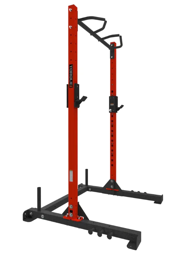 TORQUE Fitness 8ft Arsenal Squat Stand with Multi Grip Cross Kit, Cardio Accessories, Resistance Bands