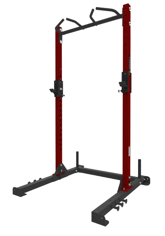 TORQUE Fitness 8ft Arsenal Squat Stand with Multi Grip Cross Kit, Treadmills, Sandbags