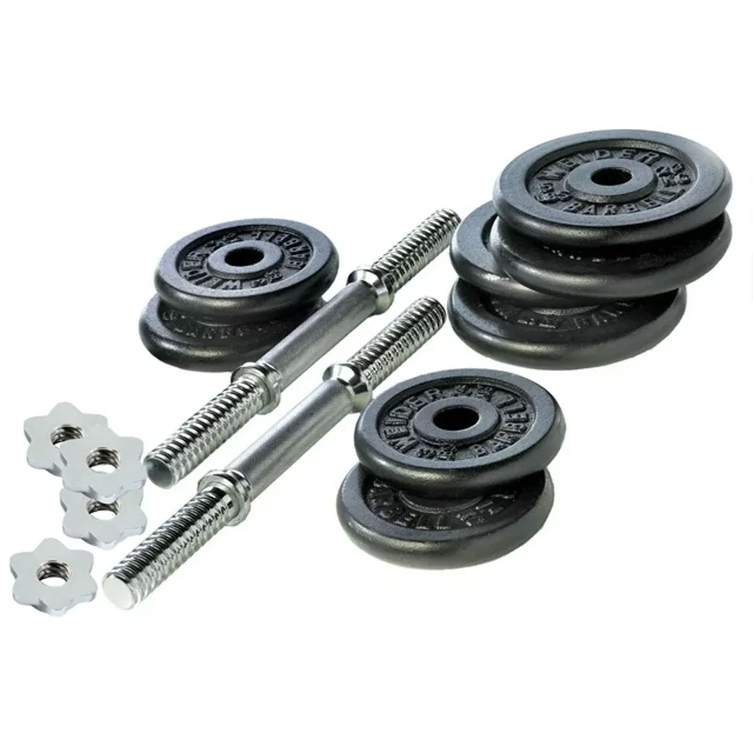 Moving Fast Weider 40 lb. Standard Cast Iron Weight Set with Chrome Spin-Lock Collars Better Than Ever, Gloves Straps,Belts, Treadmill lubricant, Bumper Plates
