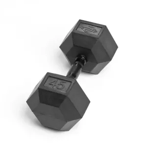 Must-Have 45lb Virgin Rubber Hex Dumbbell Low Odour SDVR-45 Great Value, Weight Plate Sets, Gym Massagers