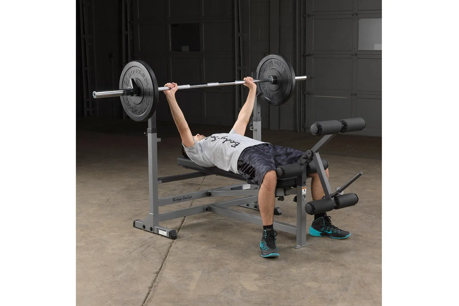 Body-Solid PowerCenter Combo Bench (GDIB46L), Elliptical,Cross trainers, Barbells, Yoga Equipment