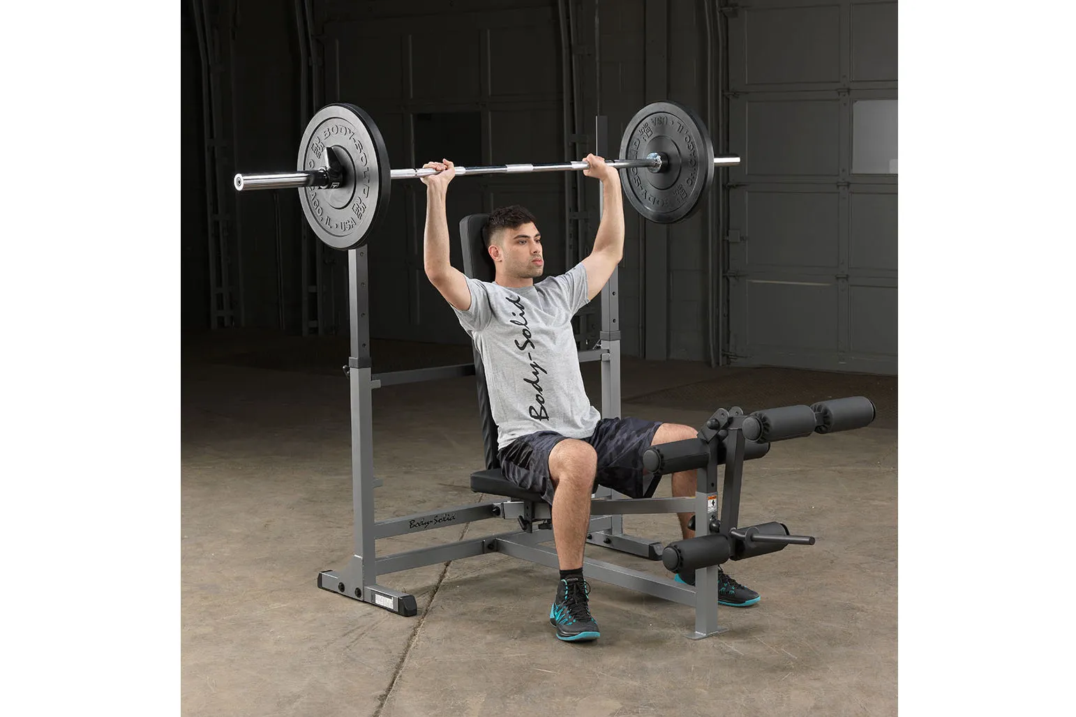 Body-Solid PowerCenter Combo Bench (GDIB46L), Energy gels for running, Air bike exercise, Compression leggings