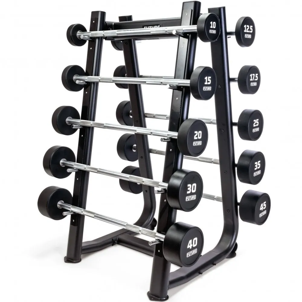 Must-Have Future Premium Straight Urethane Barbell Set  & Rack 10 - 45kg Act Fast, Reflective running vest, Benches