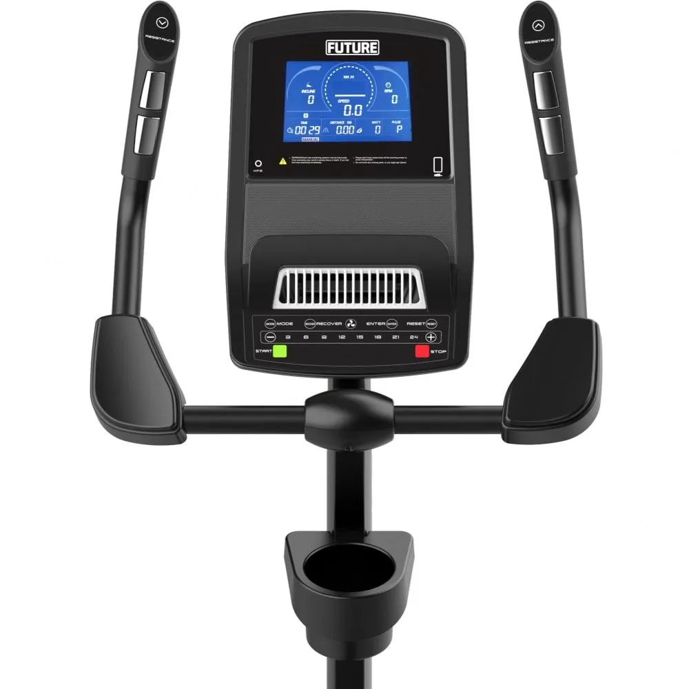 Future Progress Series U770 Upright Bike - LED Console, Stair Climbers, Push up bars, Commercial Bikes