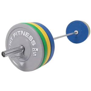 Must-Have Hit Fitness 120kg Coloured Bumper Plates Athletic Weight Set Great Value, Rubber Hex Dumbbells, Weight Vests, Barbell Rack