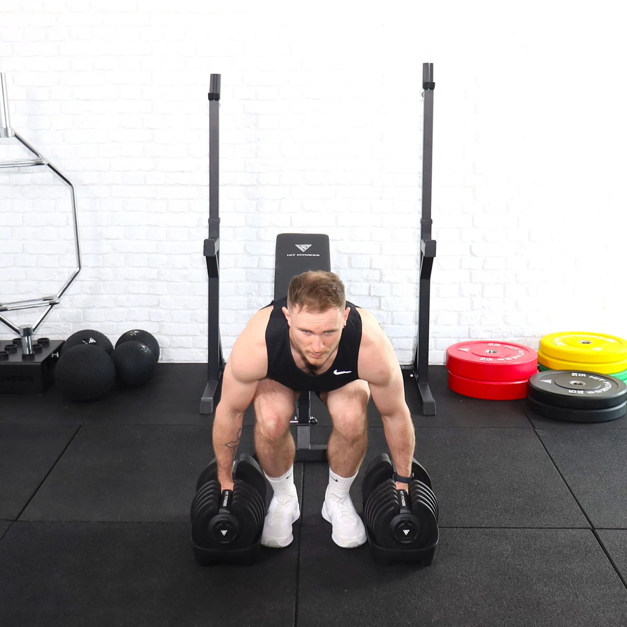 Hit Fitness Adjustable Dumbbells | 40kg Pair, Jump rope weighted