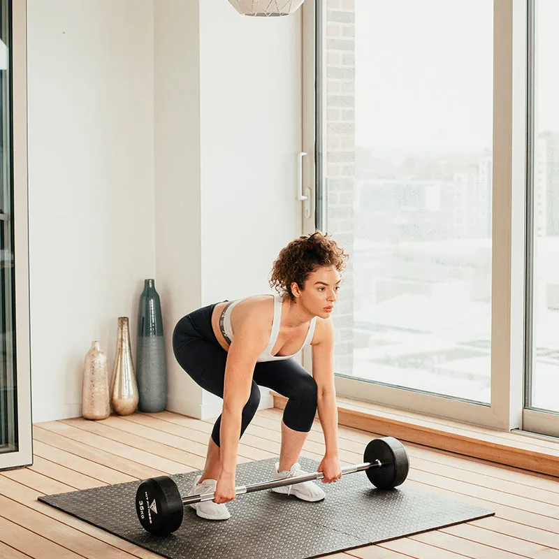 Hit Fitness Round Rubber End Barbell, GHD,Core Trainers