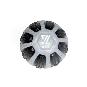 Must-Have Max Grip Medicine Ball - 8 Lbs Shop the Hype, Rubber Gripped Olympic Plates, Yoga bolster pillow