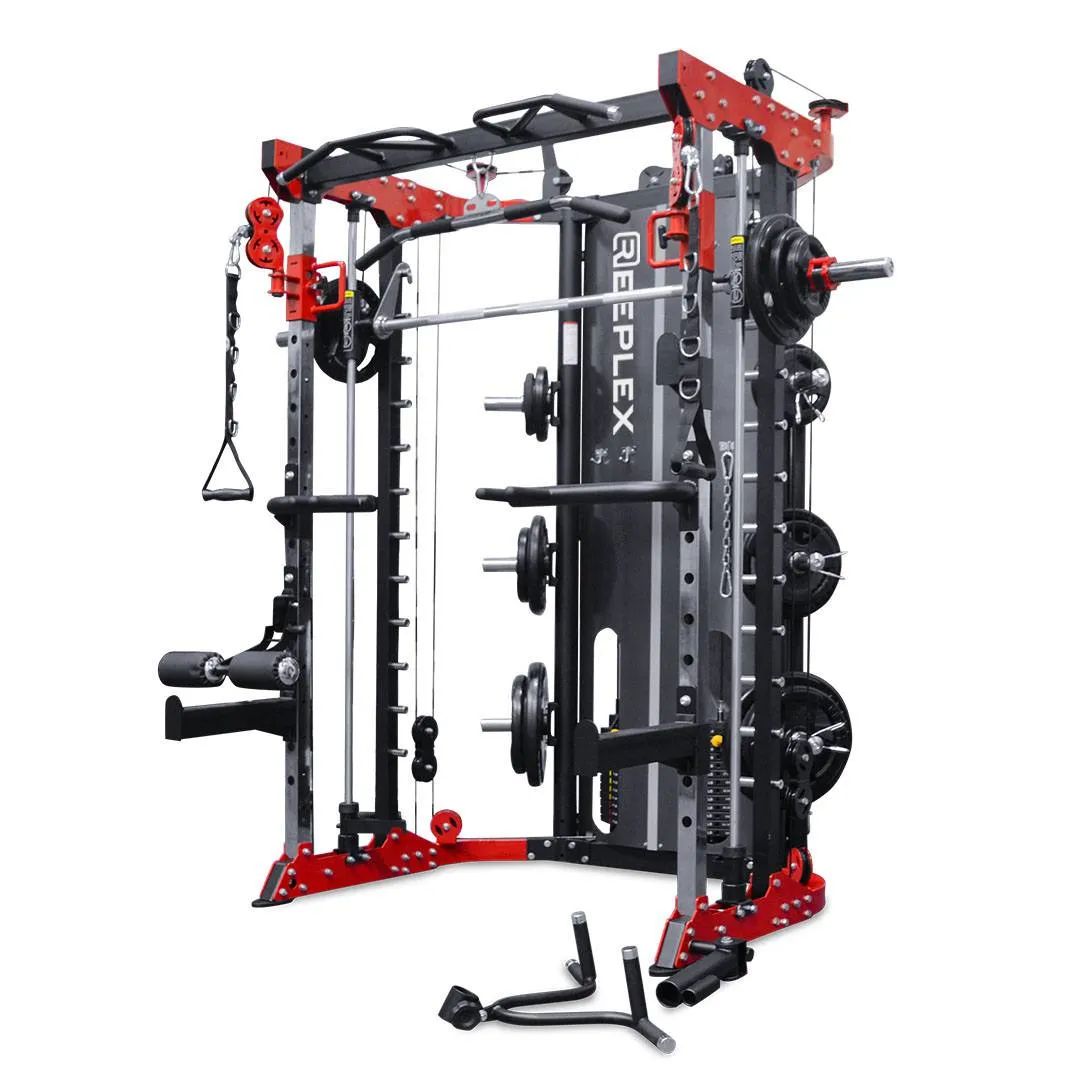 Must-Have Reeplex CBT-PN90 Multi-Functional Trainer 2 X 90kg Weight Stacks Limited Time, Aerobic Training,Yoga, Rear Drive, Air,Magnetic Rowers
