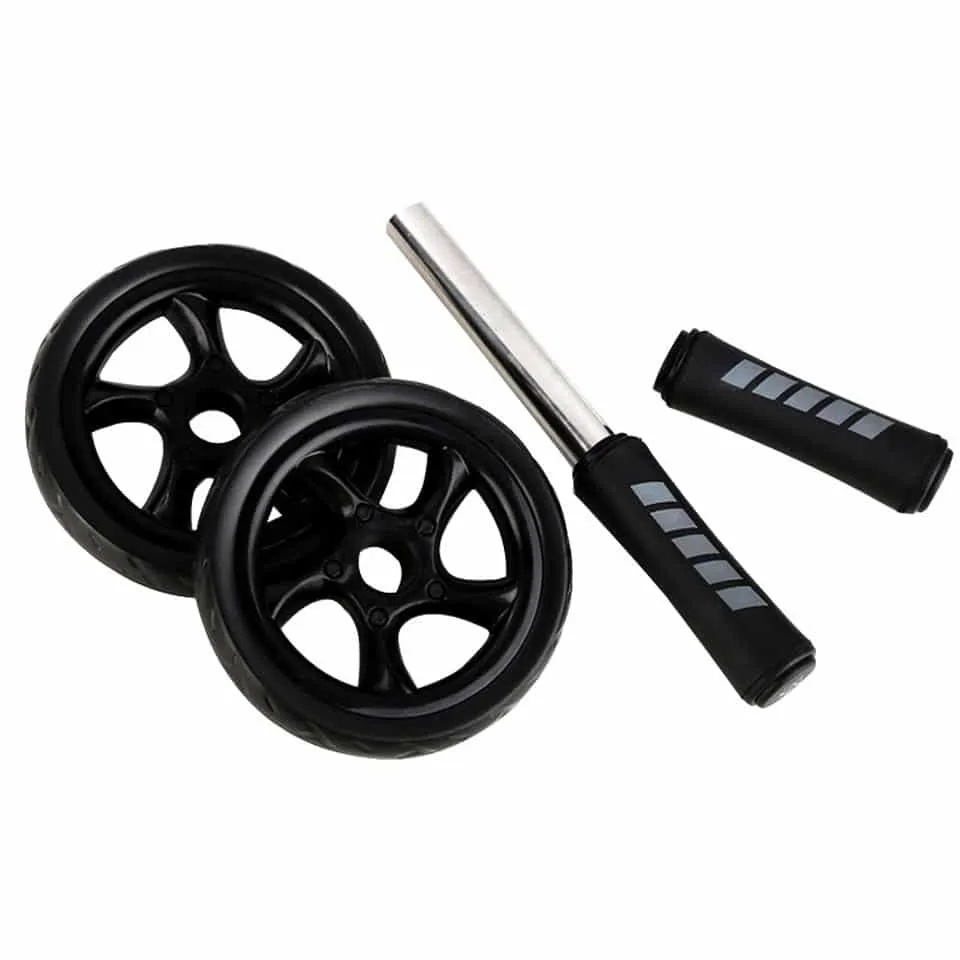 Stainless Steel Wheel Roller for Workout, Bands,Tubing, Medicine Balls