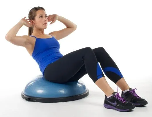 BOSU Balance Trainer, Air Bikes, Bumper Plates, Low impact cardio machine