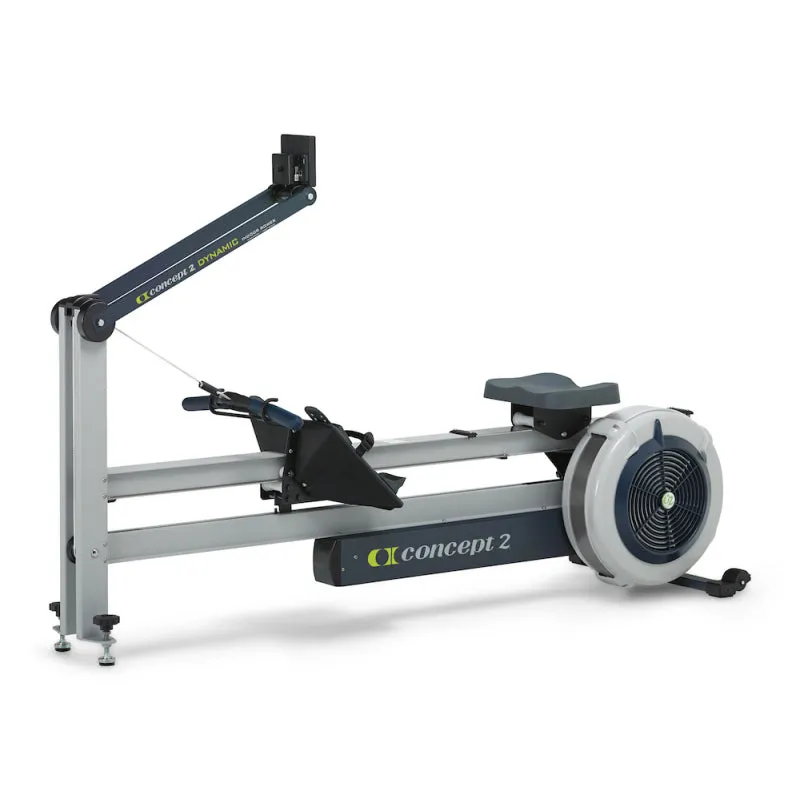 Concept2 Dynamic Indoor Rower with PM5 Monitor, Yoga Bolster, Mini trampoline rebounder, Dumbbell Storage