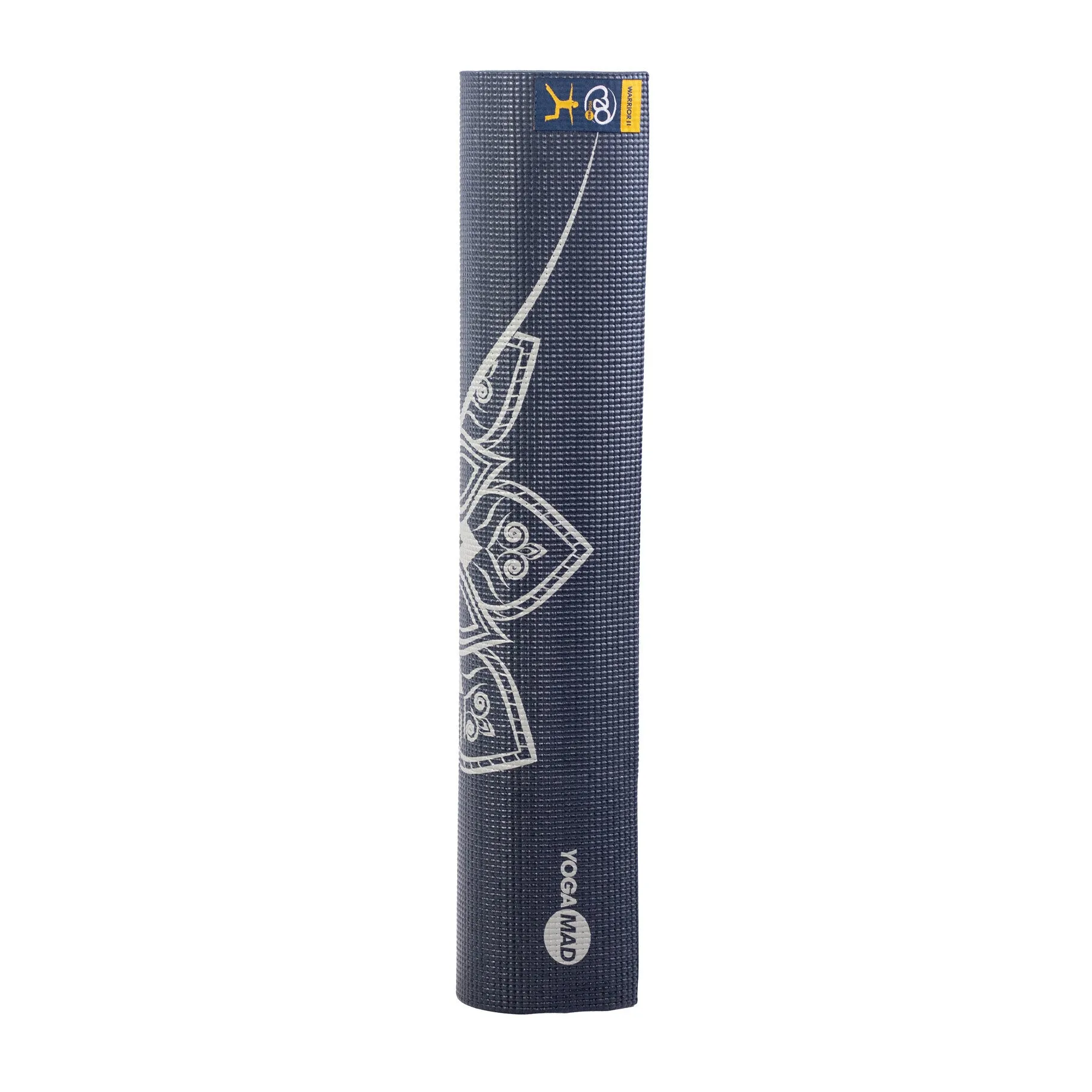 Fitness Mad Mandala Alignment Yoga Mat | 4mm Grey, Weighted Vests