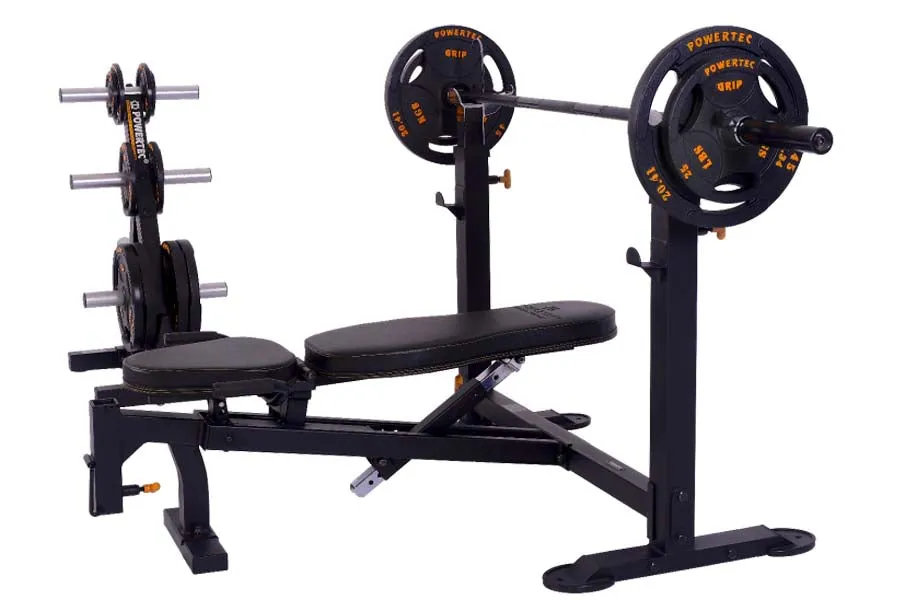 Powertec Workbench Olympic Bench (SUMMER SALE), Weight Bar Collars, Curved Treadmills, Water Rowers
