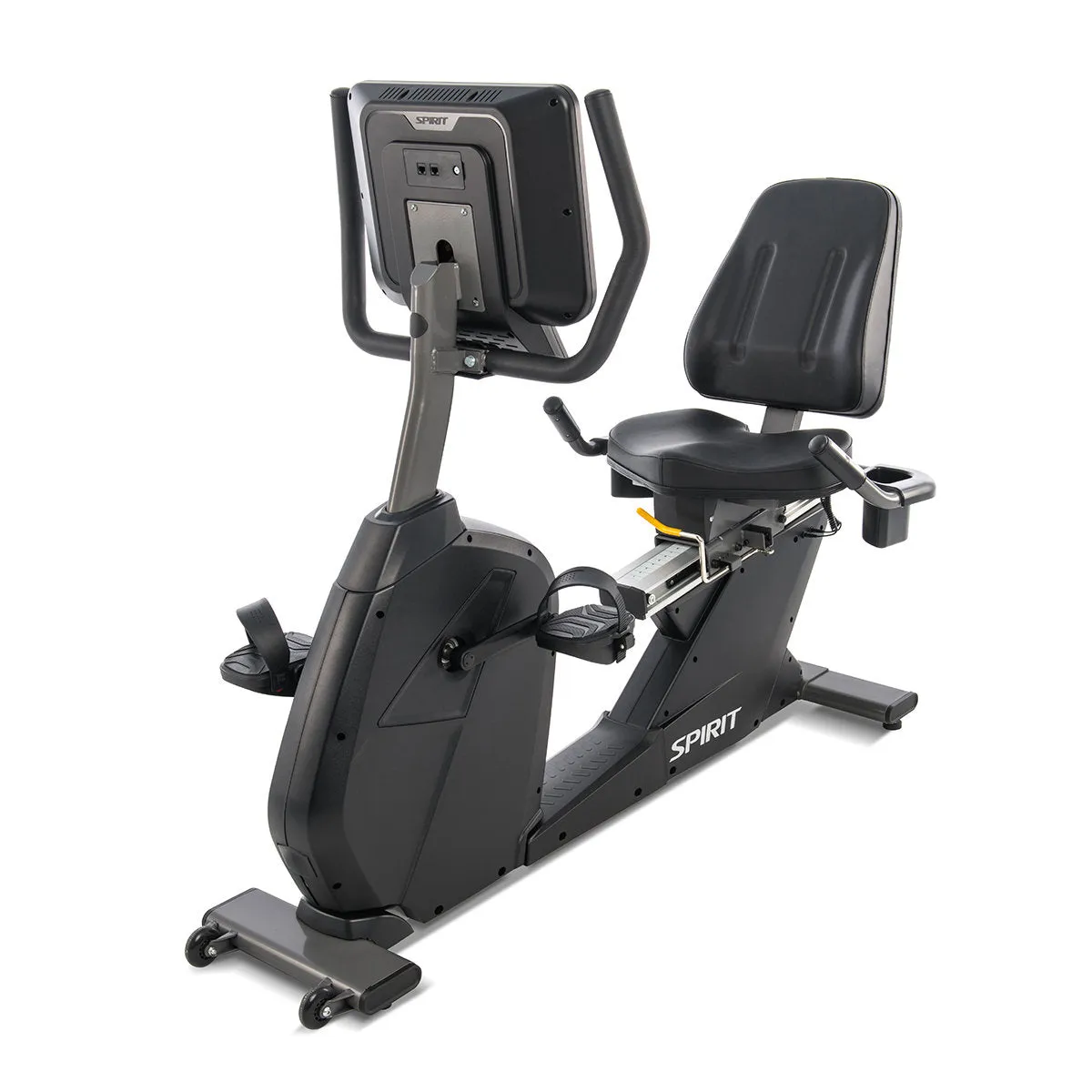 Spirit CR800  Recumbent Bike, Yoga blocks cork