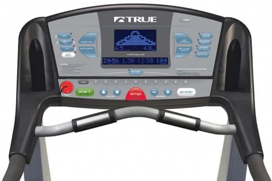 TRUE Z5.4 Treadmill With 9" TouchScreen Console, Barbell weight set, Magnetic rowing machine, Lifting Accessories