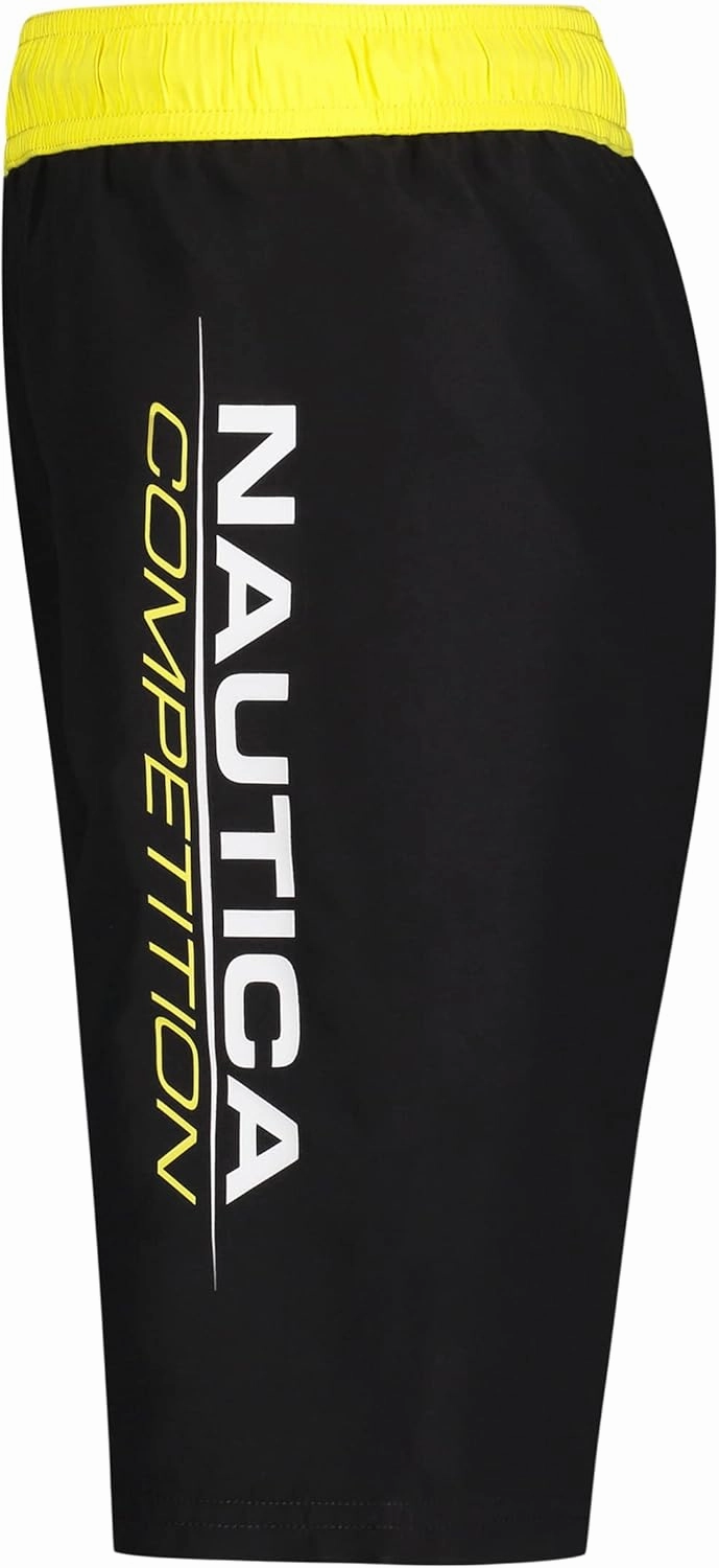 Nautica Boys' Swim Trunk with UPF 50  Sun Protection