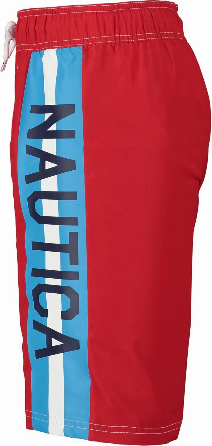 Nautica Boys' Swim Trunk with UPF 50  Sun Protection