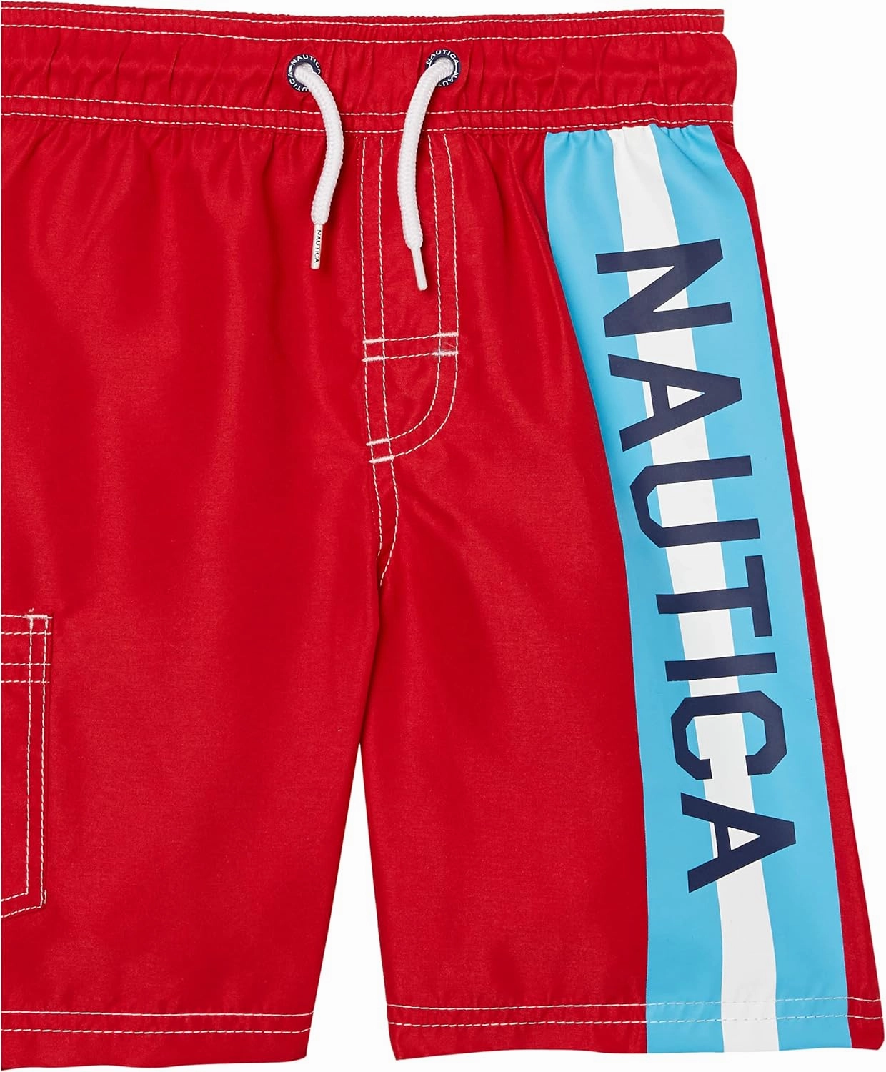 Nautica Boys' Swim Trunk with UPF 50  Sun Protection