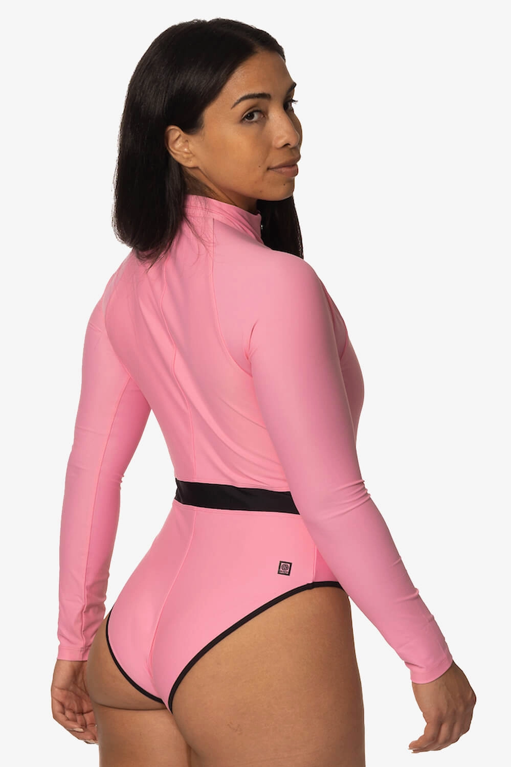 Nazare Long Sleeve Zip-Up Surf One Piece - Dazzle