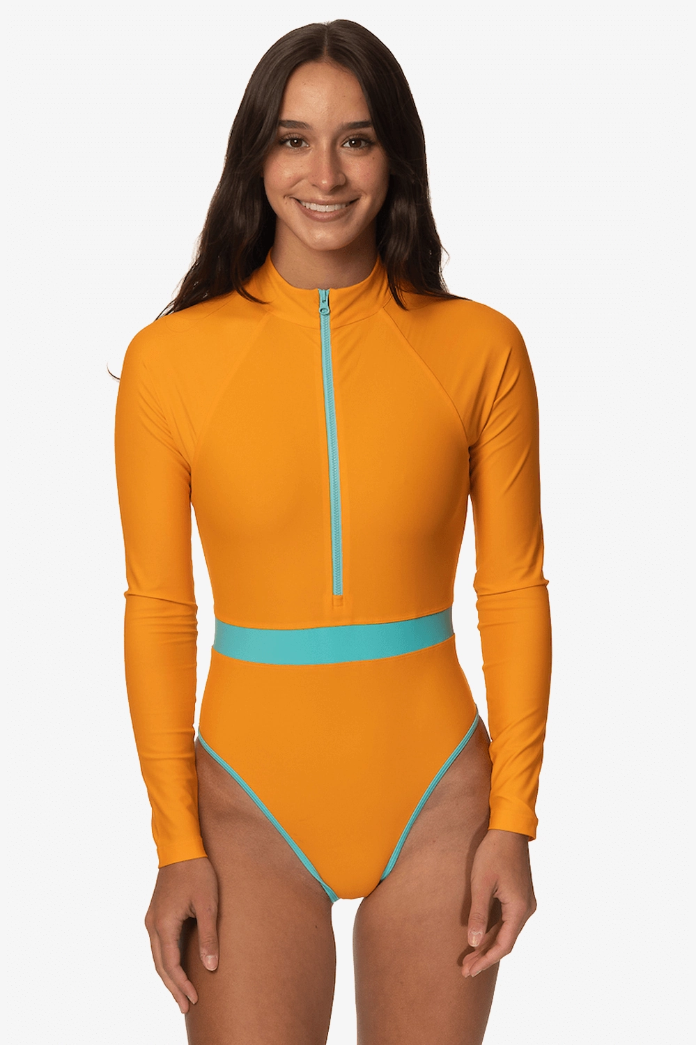Nazare Long Sleeve Zip-Up Surf One Piece - Harmony