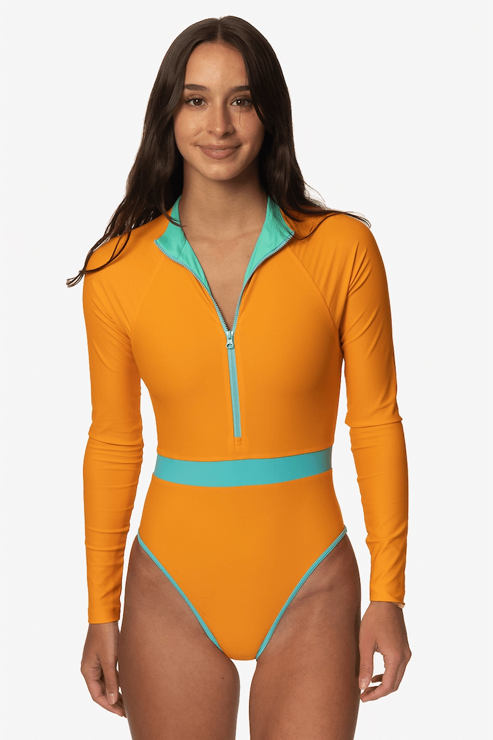Nazare Long Sleeve Zip-Up Surf One Piece - Harmony