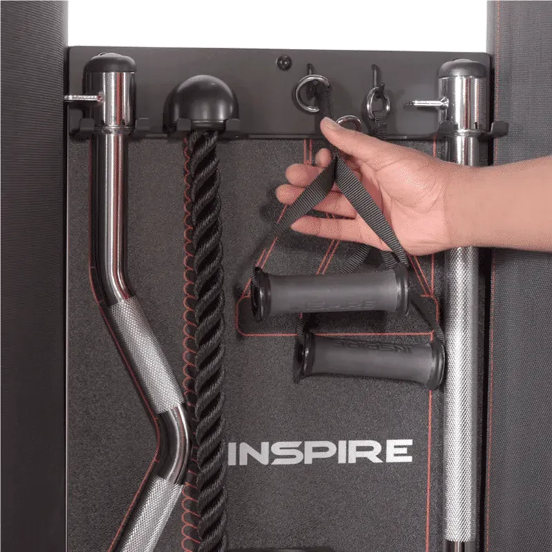 Inspire CFT Functional Trainer, Gymnastic Rings, Equipment Storage, Steppers,ClimbMills
