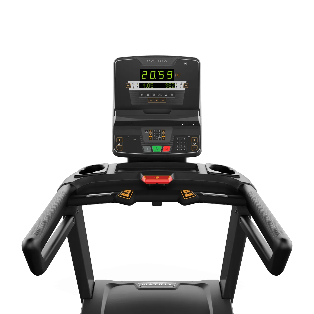 Matrix Endurance Treadmill with LED Console, Step counter pedometer, Kettlebell set