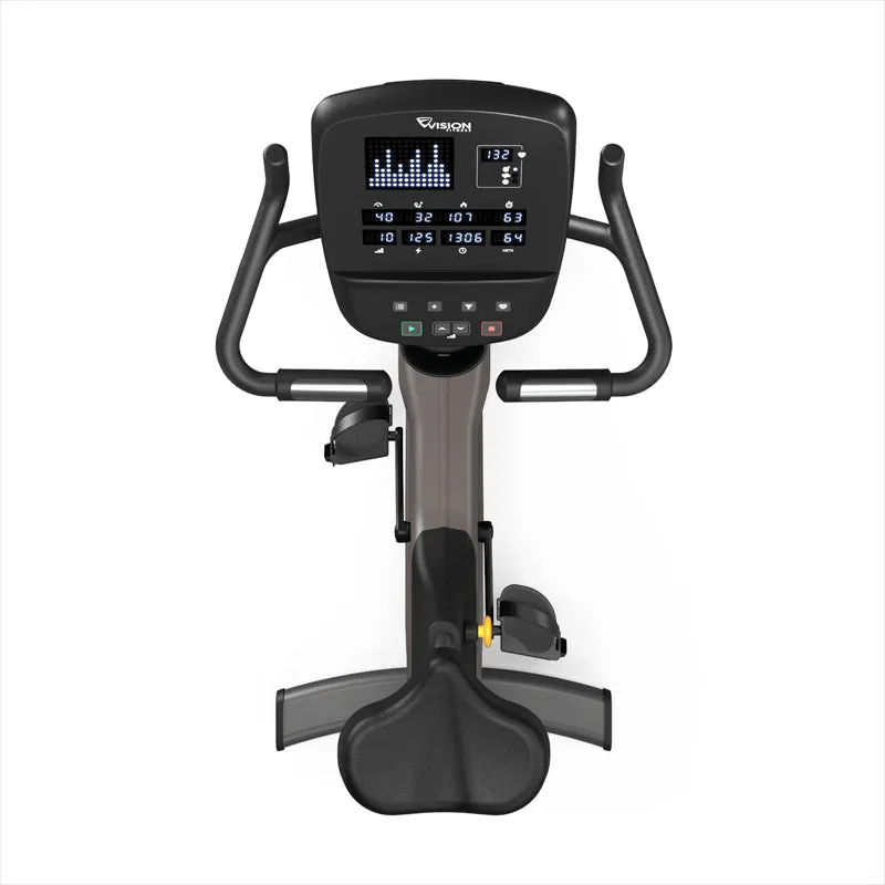VISION Fitness U60 Upright Bike, Twist Plates, Fixed Barbell Set (With Stand)