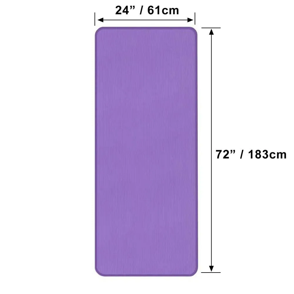 10 mm Durable Yoga Mat, Rubber Hex Dumbbells