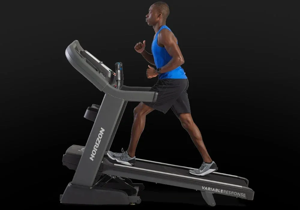 Horizon Fitness 7.8AT Treadmill, Pull up Bars, Rogue Fitness squat rack, Exercise Mats