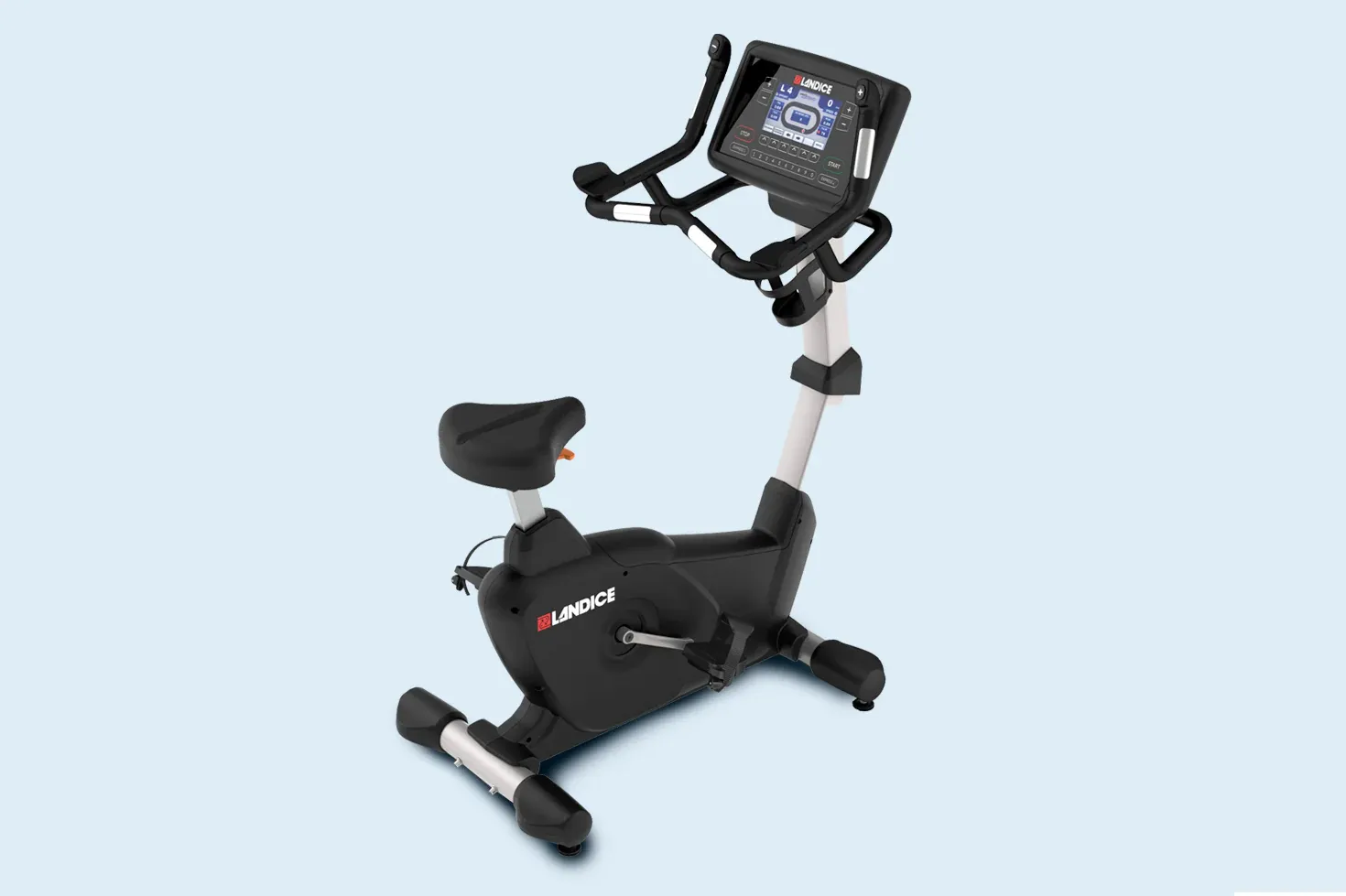 Landice U9 Rehabilitation Upright ExerciseBike, Olympic Frisbee Set, Metal Weights, Cross trainer elliptical