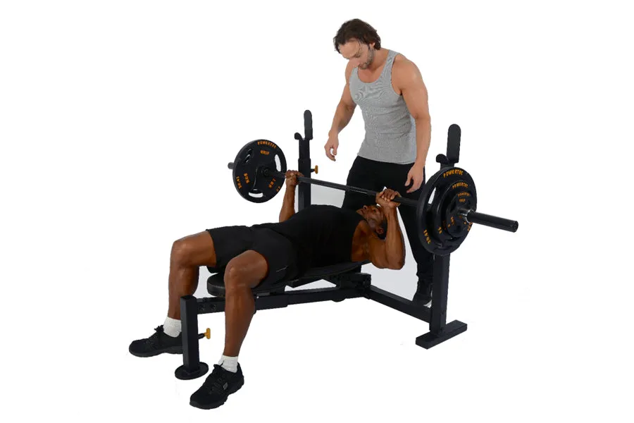 Powertec Streamline Olympic Bench, Rowers, Best massage gun for back pain, Metal Weights