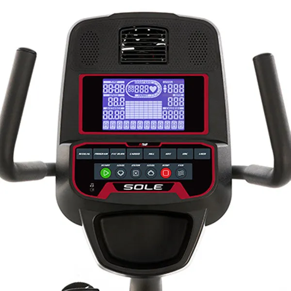 SOLE R52 Recumbent Bike, Steel Plates, Yoga Equipment, Overhead pulley storage