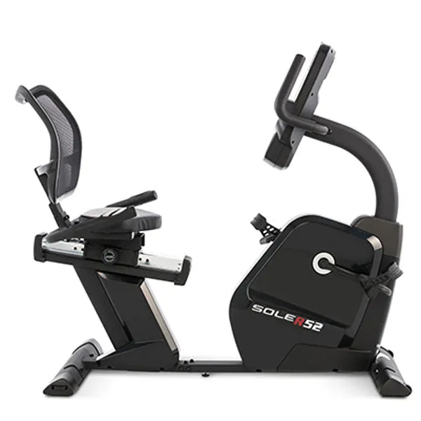 SOLE R52 Recumbent Bike, Yoga strap with buckle, Compression Boots, Stretching,Flexibility