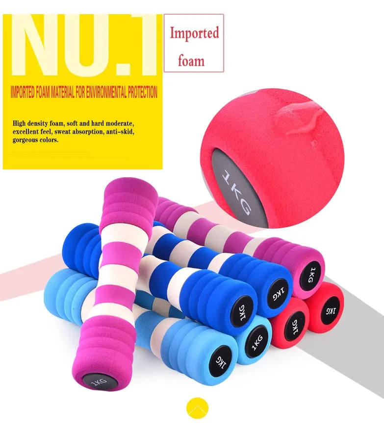 Striped Ladies Dumbbells, Step counter pedometer