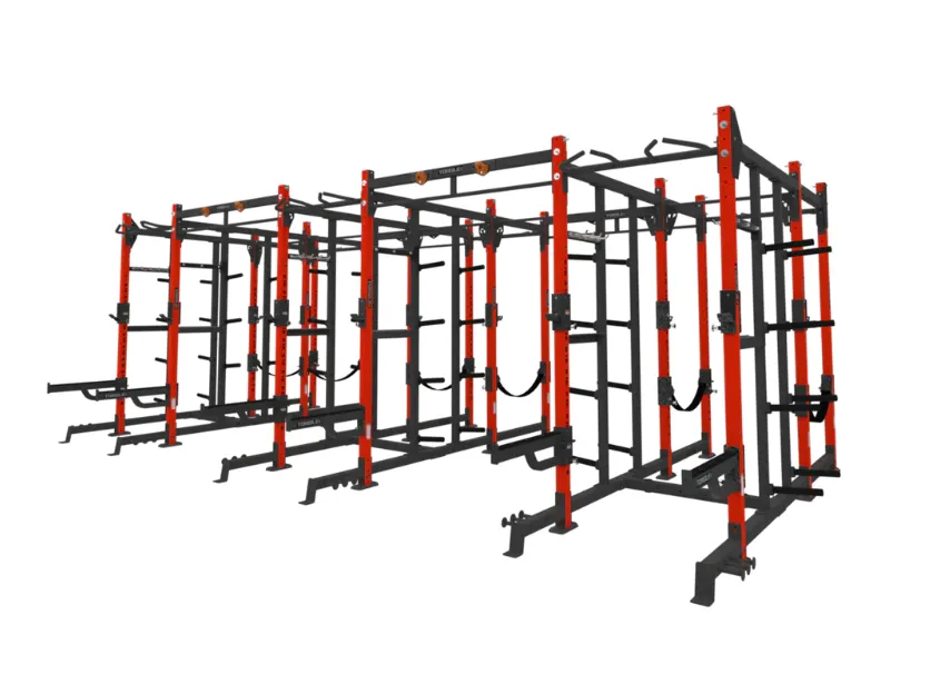 TORQUE Fitness FOOT 24x10 ft Siege Storage Combination Rack, Storage, Dumbbell Sets