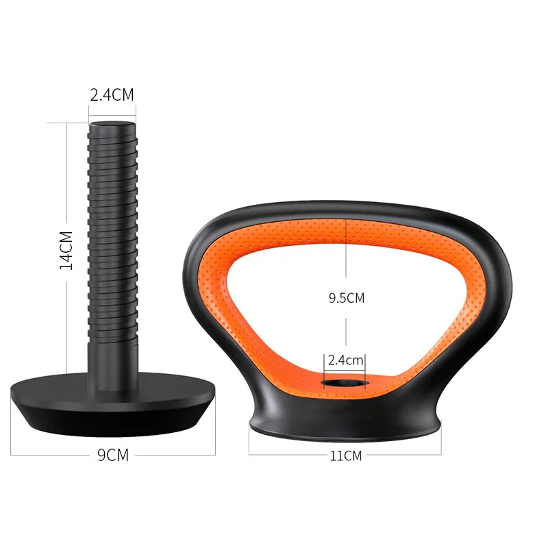Gym Adjustable Kettlebell Handle with Weight Plates, Rebounders, Equipment Storage