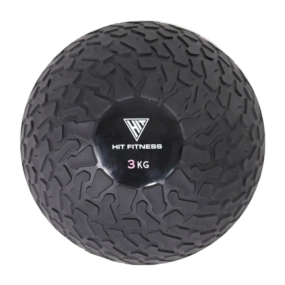 New Favorites Hit Fitness Slam Ball With Grips | 3kg Ready to Ship, Fitness Testing, Parallettes, Weightlifting chalk