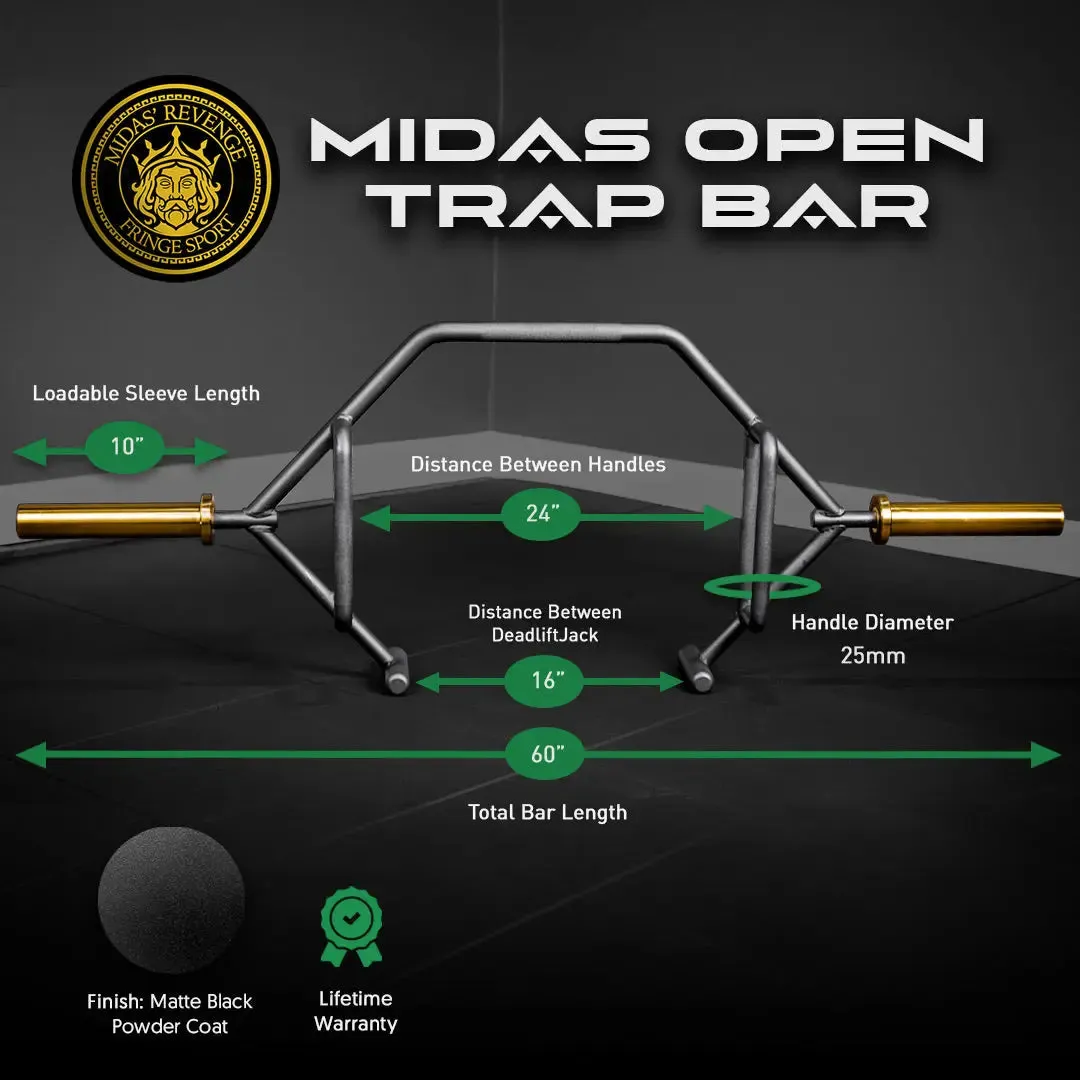 Midas Open Trap Bar, Walking Pads, Bike Accessories