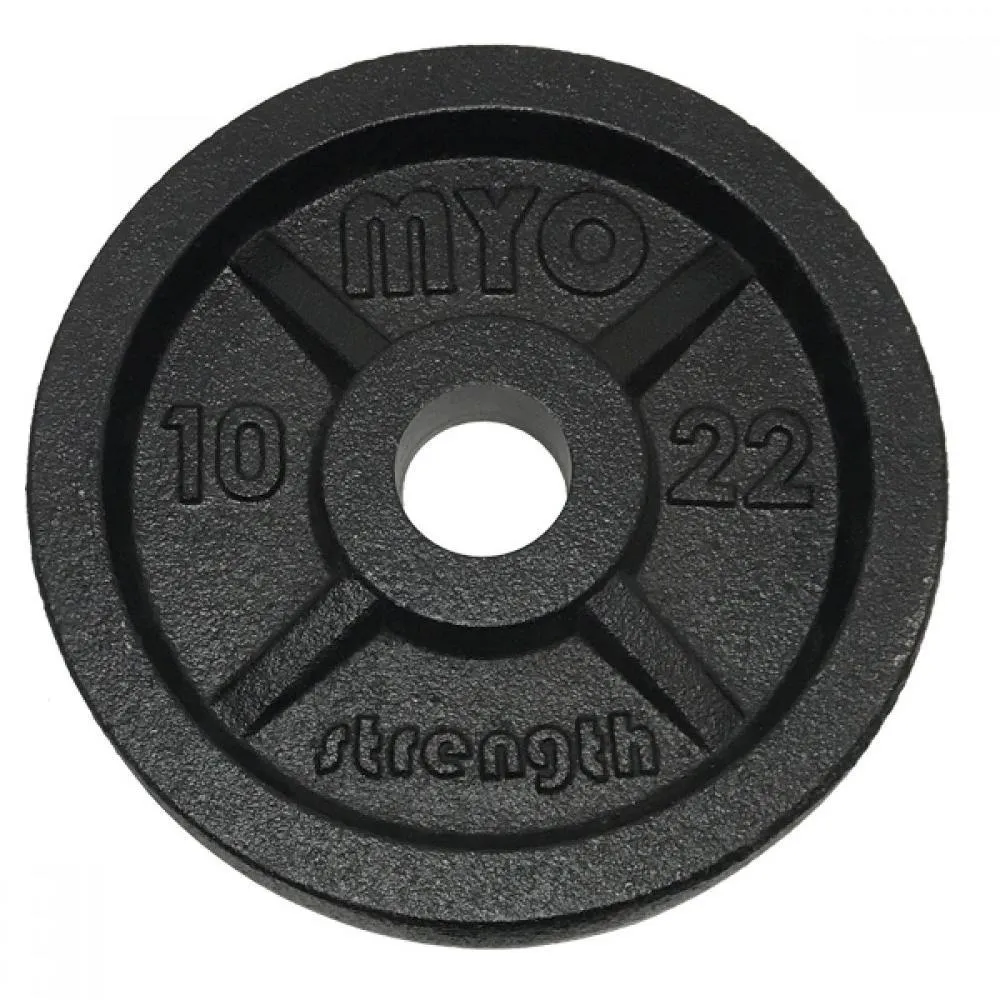MYO Strength Olympic Cast Iron Disc, Calorie burn tracker