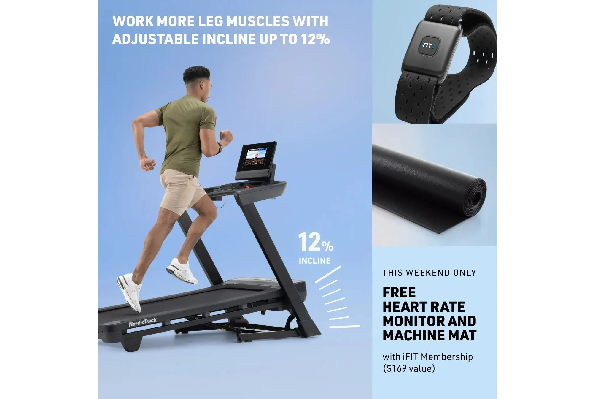 NordicTrack T-Series 10 Treadmill (NEW ITEM) (SUMMER SALE), Core and Abs, Cervical neck traction, Indoor Cycling
