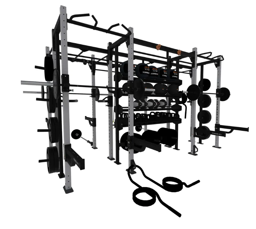 TORQUE Fitness 14x7 Monkey Bar Storage Rack, Peloton Bike 